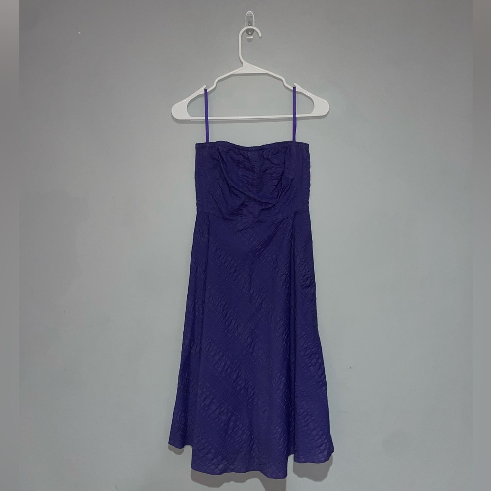 J. Crew - Purple Strapless Dress